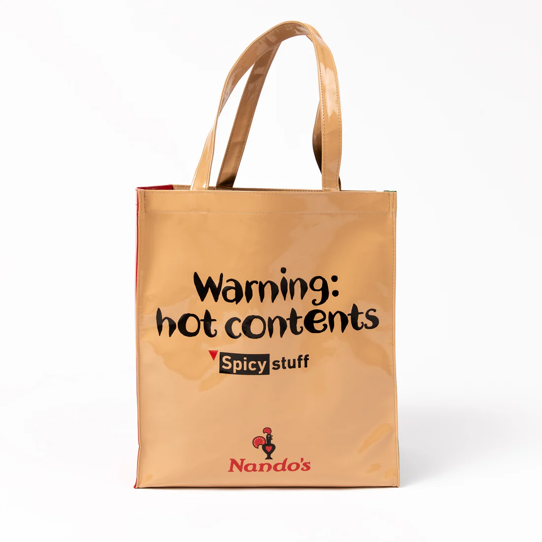 A Nando’s takeaway bag redesigned as a bag for life.